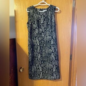 Calvin Klein snake print dress